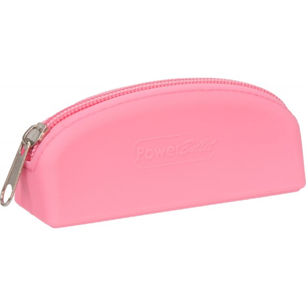 Сумка для зберігання секс-іграшок PowerBullet Silicone Zippered Bag Рожева