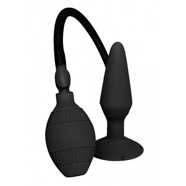 Розширювальний анальний плаг Dreamtoys Menzstuff Small Inflatable Plug Чорний