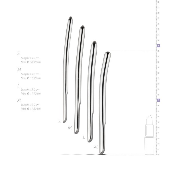 Набір уретральних стимуляторів Sinner Gear Unbendable - Single Ended 4 шт, діаметри 9,10,11,12 мм