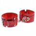 Оковы sLash Leather Dominant Leg Cuffs Красные