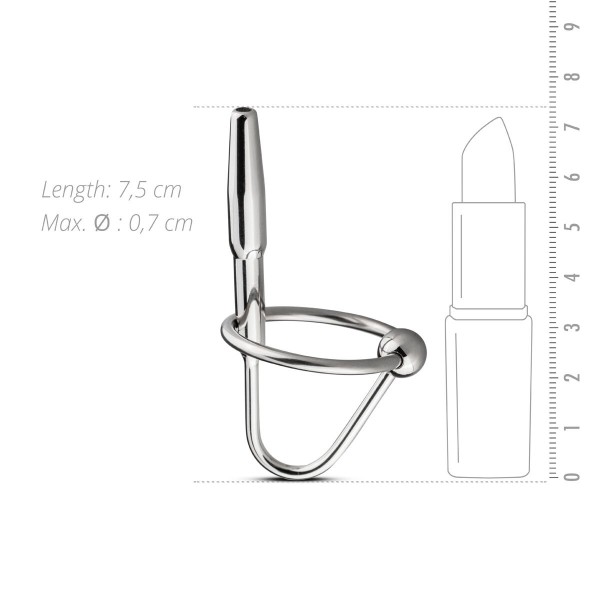 Уретральный стимулятор Sinner Gear Unbendable - Sperm Stopper Hollow Ring, 2 кольца (2,5 см и 3 см)