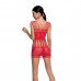 Бодистокинг – миниплатье с бабочками Passion BS090 red