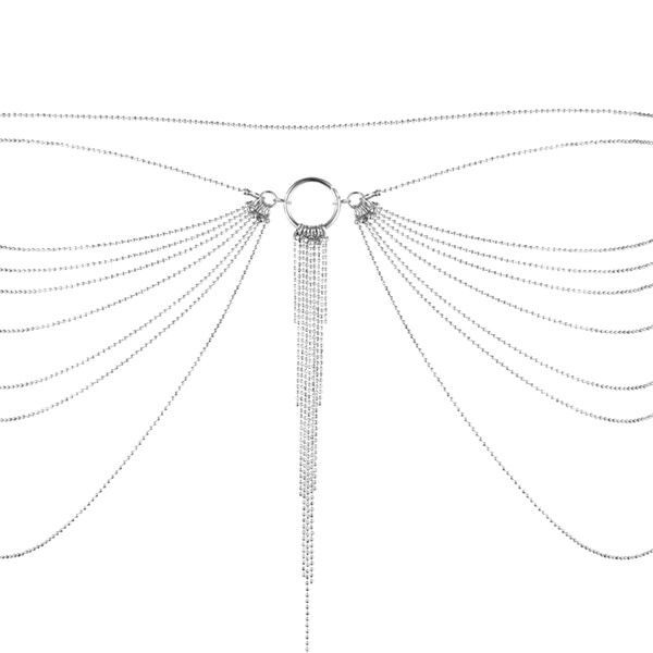 Ланцюжок трусики або ліф Bijoux Indiscrets Magnifique Waist Chain Сріблястий