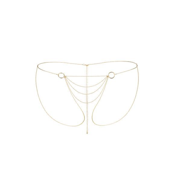 Цепочка трусики Bijoux Indiscrets Magnifique Bikini Chain Золотая