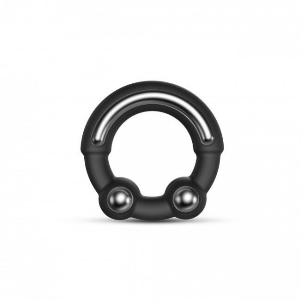 Эрекционное кольцо с металлическими вставками Marc Dorcel STRONGER RING