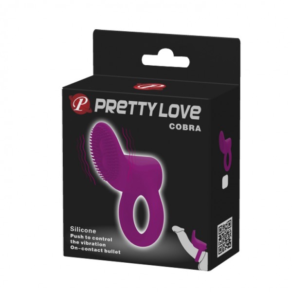 Эрекционное кольцо Pretty Love Cobra Фиолетовое