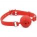 Кляп DS Fetish Mouth Silicone gag M red