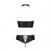 Комплект з еко-шкіри Passion Nancy Bikini black S/M