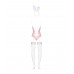 Еротичний костюм зайчика Obsessive Bunny suit 4 pcs costume pink L/XL