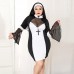 Еротичний костюм монашки JSY P71109 Чорний Plus Size