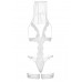 Костюм невесты Leg Avenue G-string teddy, veil & garter White One size, с открытой грудью
