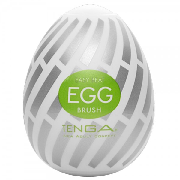 Мастурбатор-яйцо Tenga Egg Brush с рельефом в виде крупной щетины