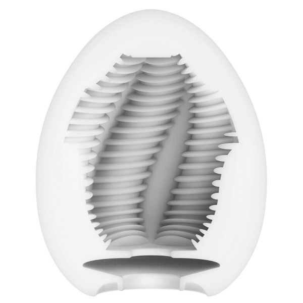 Мастурбатор-яйце Tenga Egg Tube рельєф з поздовжніми лініями