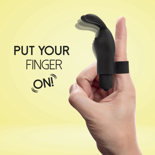 Вибратор на палец FeelzToys Magic Finger Vibrator Черный
