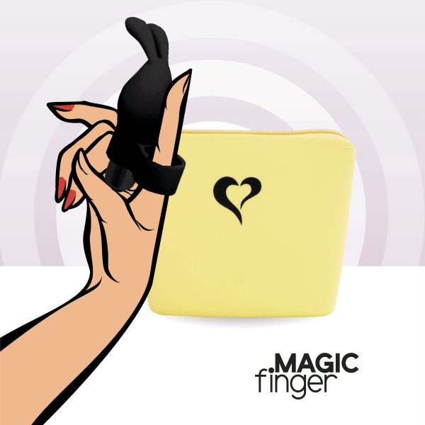 Вібратор на палець FeelzToys Magic Finger Vibrator Чорний