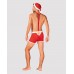 Чоловічий еротичний костюм Санта-Клауса Obsessive Mr Claus червоний L/XL