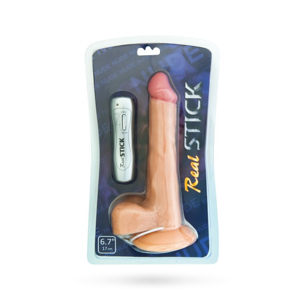 Реалистичный вибратор Toyfa RealStick Nude Vibrator Телесный 581004