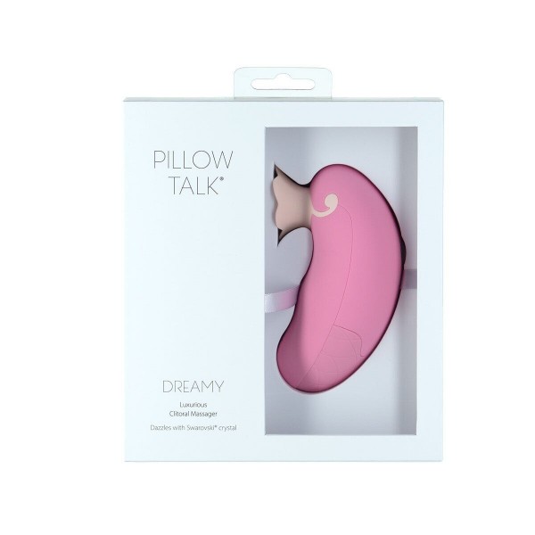 Розкішний вакуумний кліторальний стимулятор Pillow Talk Dreamy Рожевий із кристалом Swarovski