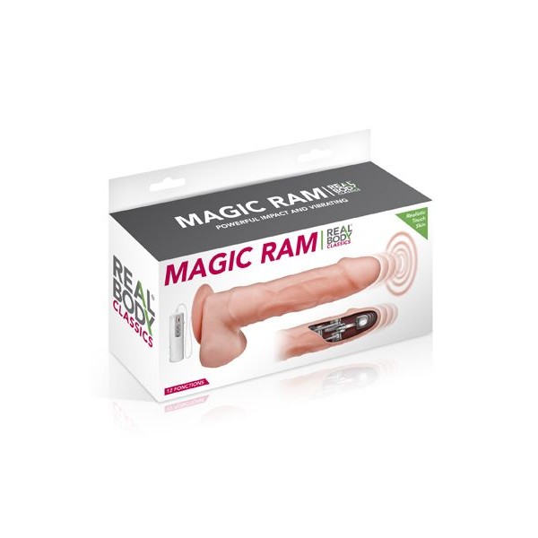 Подвижный фаллоимитатор с вибрацией Real Body Magic Ram