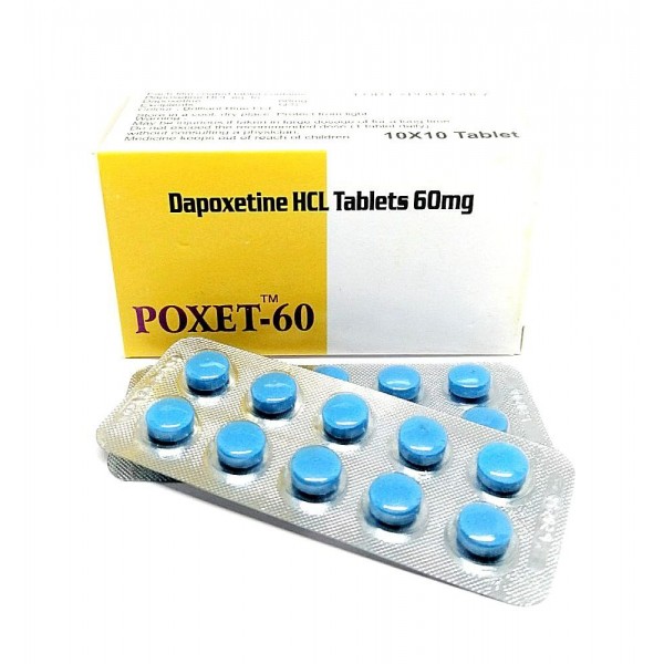 Пігулки для потенції Poxet 60 мг Дапоксетин 10 пігулок